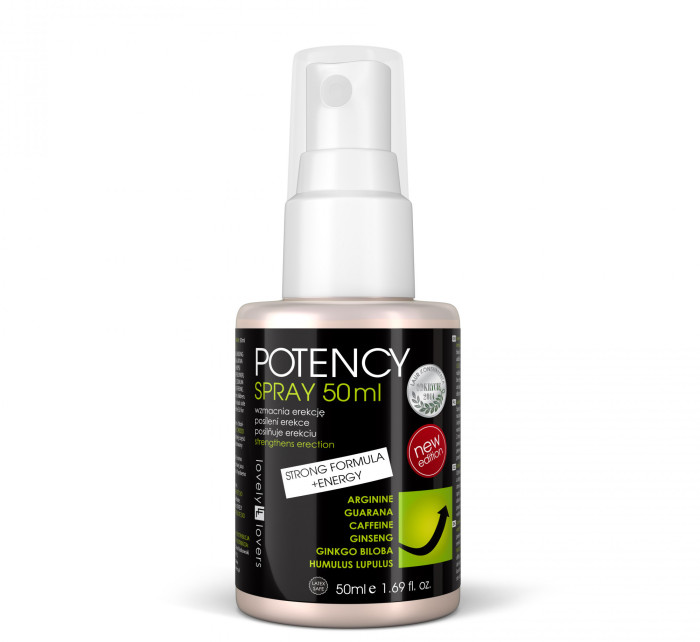 Intímne sprej Potency Spray Strong Formula + Energy 50ml - Lovely Lovers