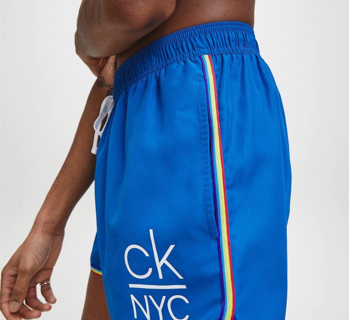 Pánske plavecké šortky KM0KM00459-CJR modrá - Calvin Klein