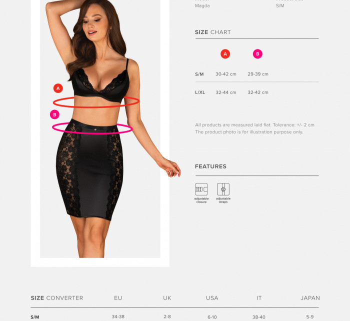 set bra & skirt  model 16279339 - Obsessive