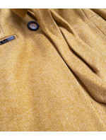 Dámsky kabát s prídavkom vlny RL PL-2715.31P žltý - Rosse Line