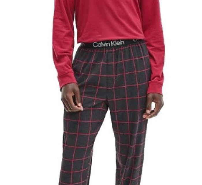 Pánské pyžamo NM2178E - V5N - vínová - Calvin Klein