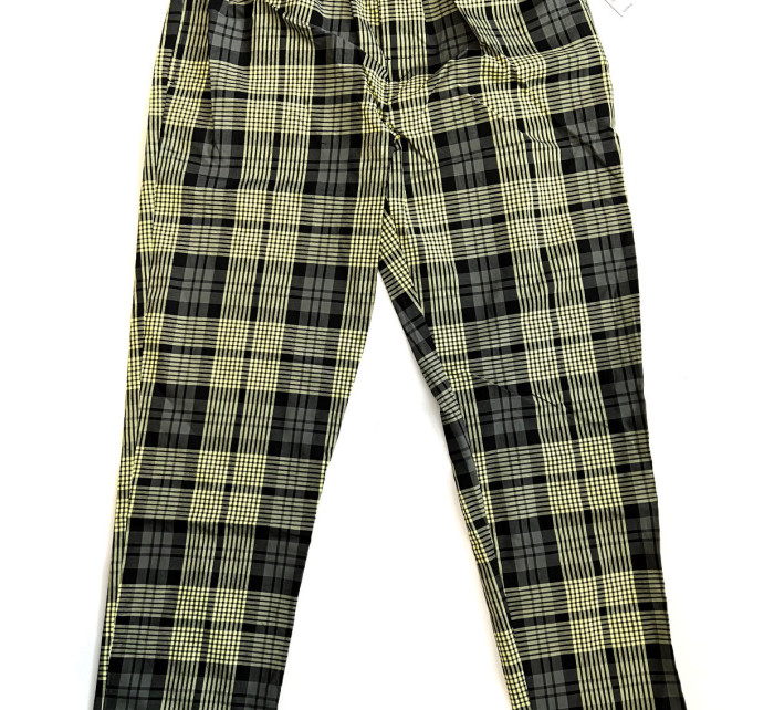 Pánske nohavice na spanie NM1869E 1YS zeleno-čierne - Calvin Klein