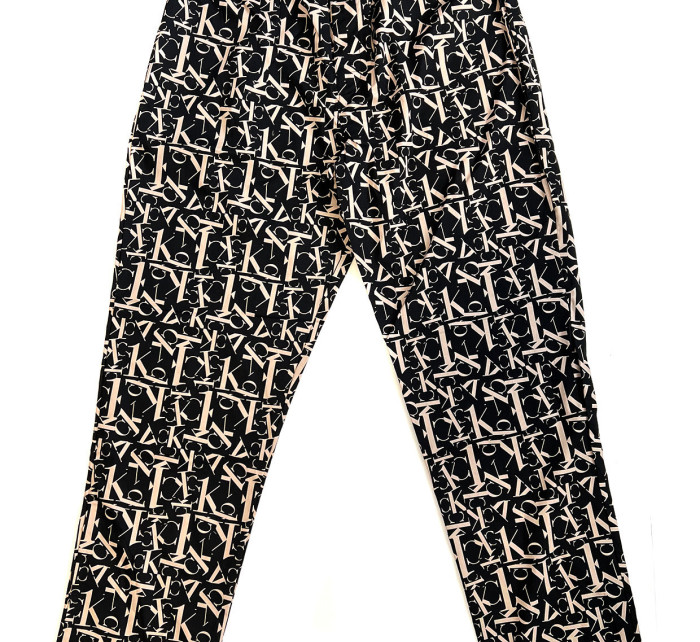 Pánske nohavice na spanie NM1869E 1BF čierno-béžové - Calvin Klein