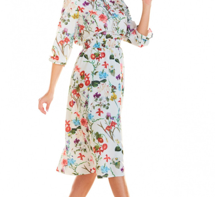 Denné šaty model M201 kvetovaný vzor Infinite You