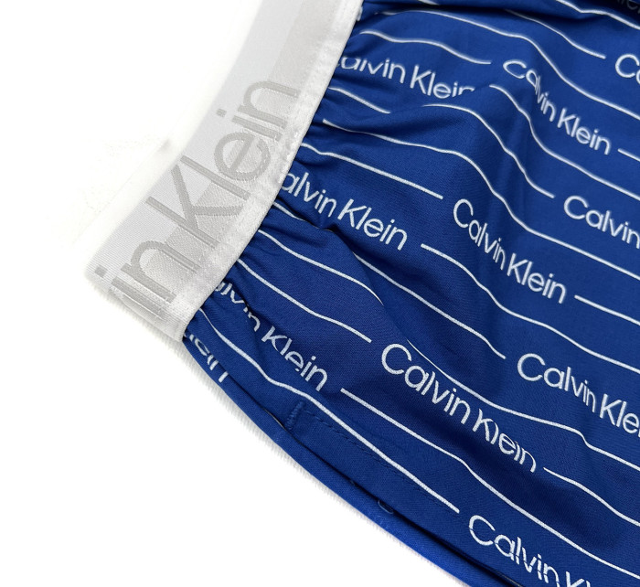Pánske pyžamové nohavice - NM2180E 1MR - modrá/biela - Calvin Klein
