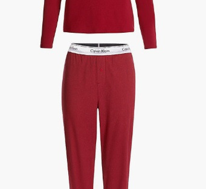 Dámske pyžamo QS6579E TX4 vínová - Calvin Klein