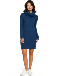 Dámské svetrové šaty tm. modrá model 18011917 - BeWear
