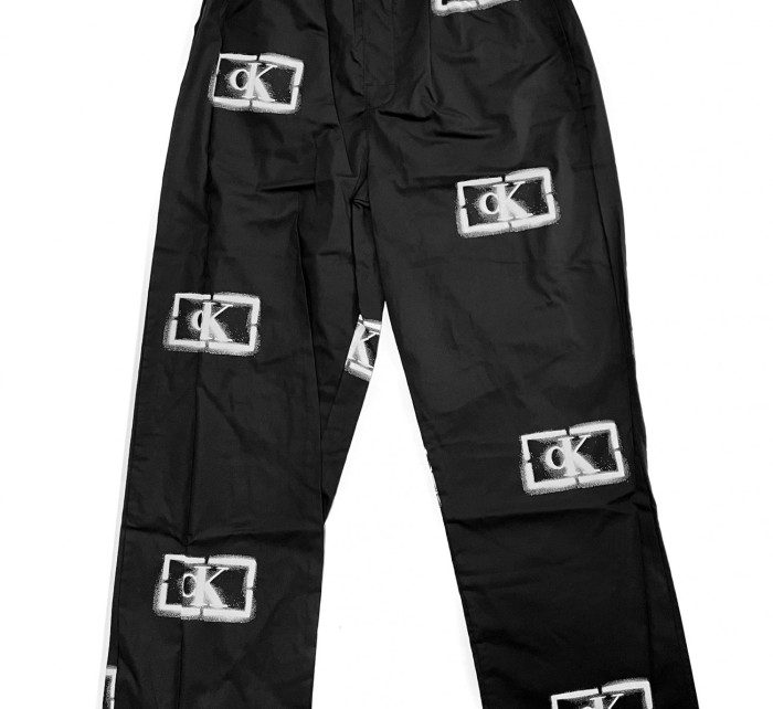 Pánske nohavice na spanie NM2390E B88 čierna s potlačou - Calvin Klein