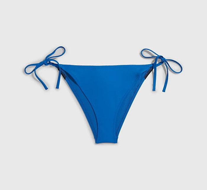 Dámske plavkové nohavičky BIKINI na zaväzovanie KW0KW01982 C4X modrá - Calvin Klein