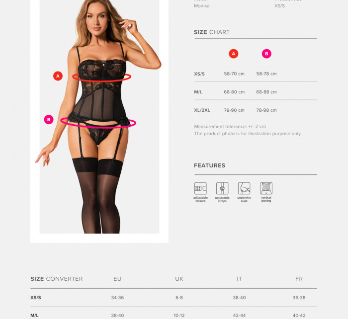 model 18559786 korzet Serena Love corset - Obsessive