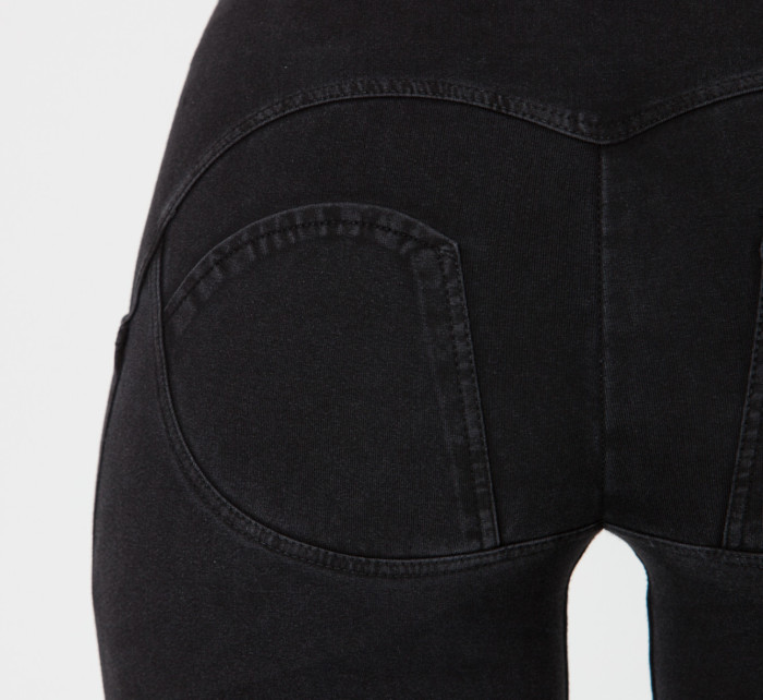 Dámské kalhoty Jeans Mid Waist černé model 18614675 - BOOST