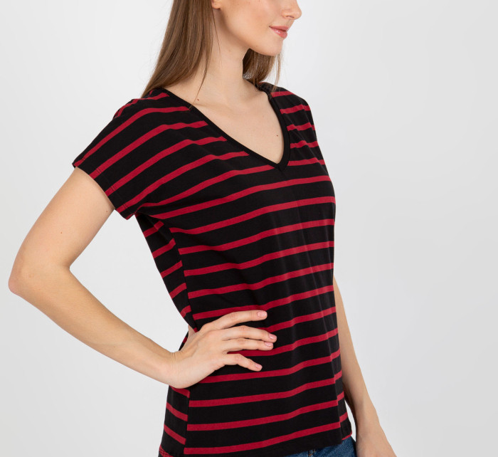 Dámské tričko RV TS 8567.26 černá a červená - FPrice