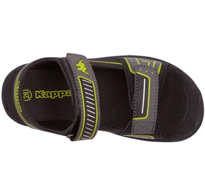 Detské sandále Paxos K 260864K 1133 Čierna so zelenou - Kappa