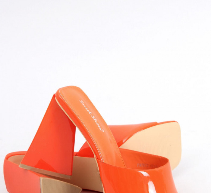 Dámské pantofle / na podpatku Oranžová  model 18837909 - SWEET SHOES