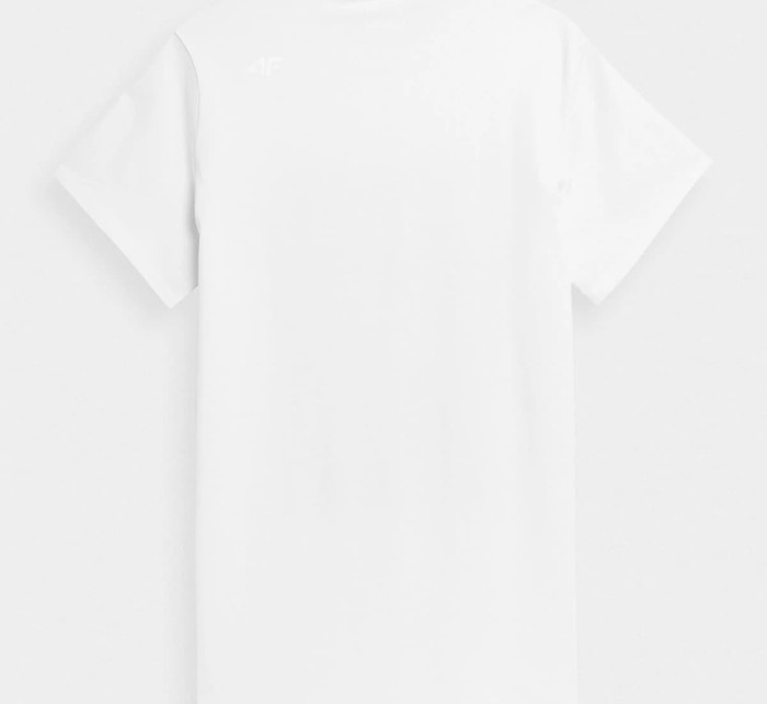 Pánské tričko H4L22-TSM049-10S bílé - 4F