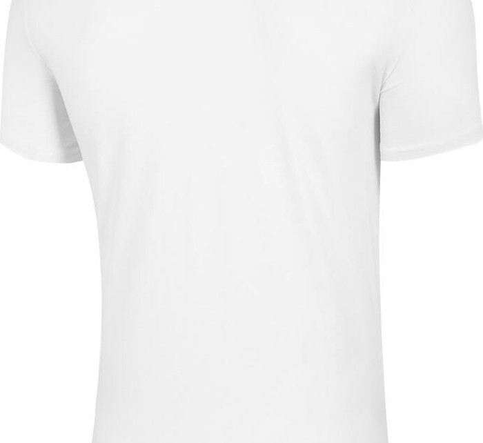 Pánské tričko H4L22-TSM047-10S bílé - 4F