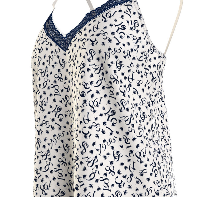 Dámský pyžamový top WOVEN PRINT  bílý s potiskem  model 18901095 - Tommy Hilfiger