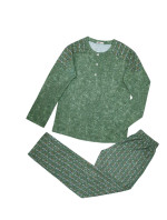 Dámske pyžamo 104/085 zelené so vzorom - Karol