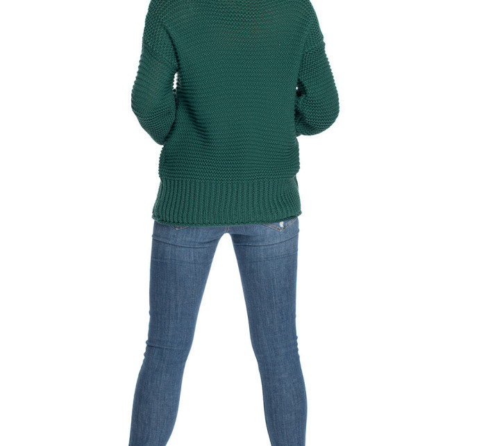 Dámský svetr model 19344947 Tmavě zelená - PeeKaBoo