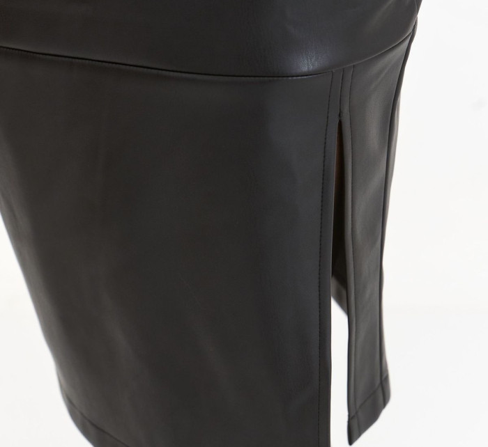 Dámská imitace kůže sukně SSD1869 Černá - Top Secret