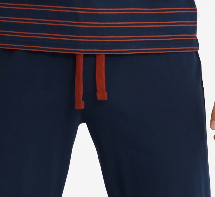 Pánske pyžamo Umbra 40959-59X Tmavomodré s červenou - Henderson