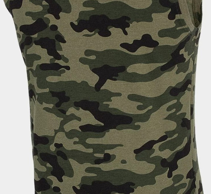 Pánske tričko bez rukávov D4L20 TSM306M Khaki zelená - 4F