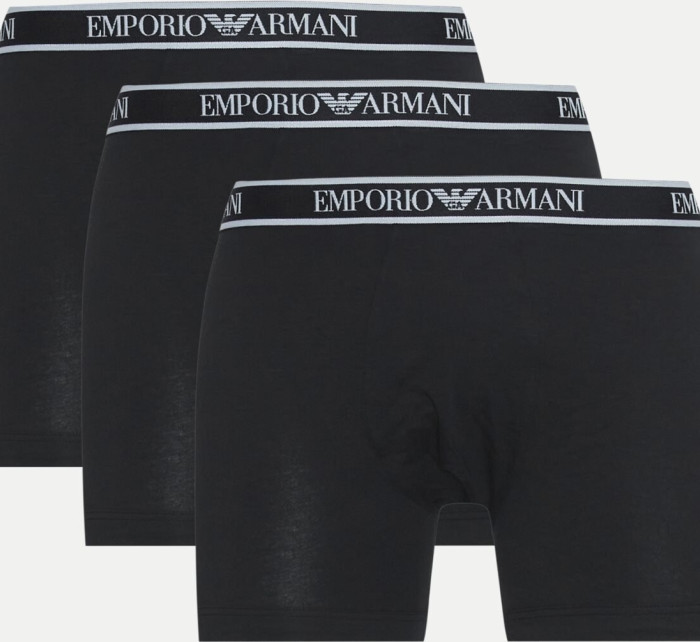 Pánské boxerky 3Pack 111473 4R717 černé - Emporio Armani