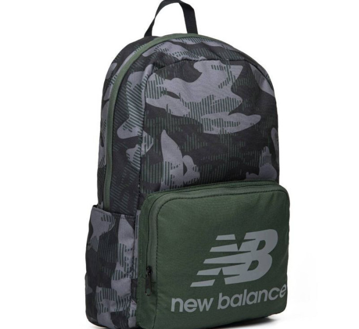 Detský juniorský batoh LAB23010MTN Green/Grey s potlačou - New Balance