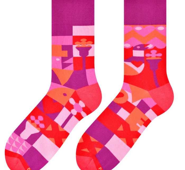 Pánske asymetrické ponožky 079