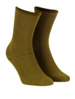 Netlačiace dámske rebrované ponožky W.994