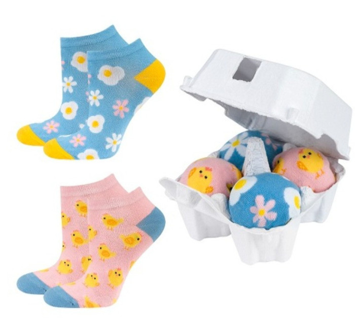 Ponožky SOXO v obaloch na vajíčka - Vajíčka - 2 páry