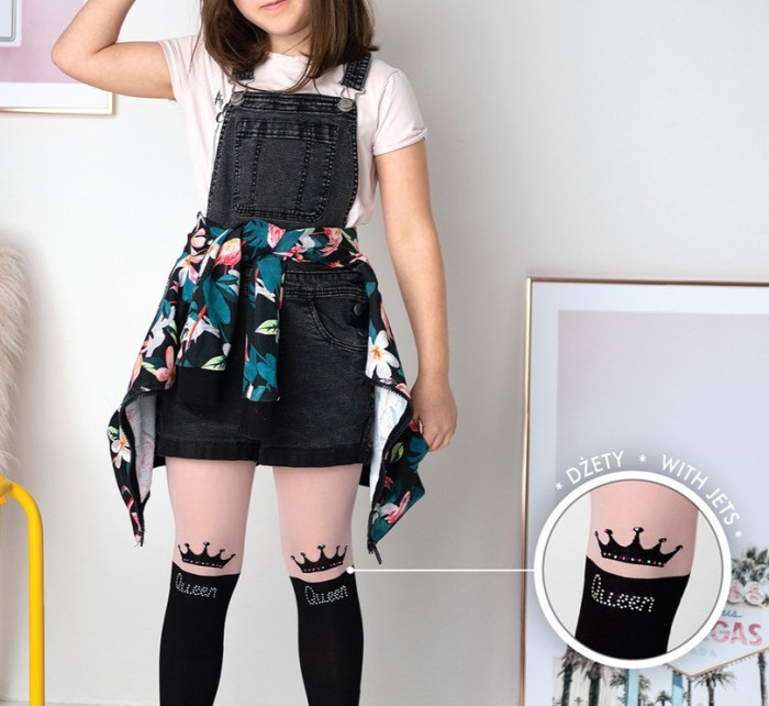 Dívčí vzorované punčochové kalhoty CHIARA DR 2302