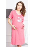 Dámská noční košile mateřská s krátkým rukávem na model 4450991 - Vienetta