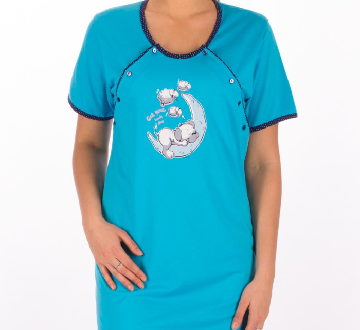 Dámská noční košile mateřská s krátkým rukávem na model 4450991 - Vienetta