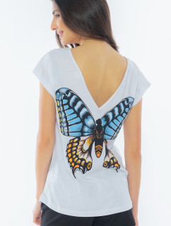 Dámske pyžamo šortky Veľký motýľ