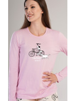 Dámské pyžamo dlouhé Dívka na kole