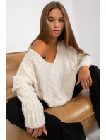 Dámský svetr model 17691733 Ecru - Och Bella