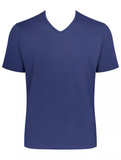 Pánské tričko GO Shirt V-Neck Regular Fit - VINTAGE DENIM - modrá 00QF - SLOGGI