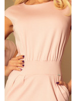Dámské midi šaty ve špinavě růžové barvě model 5917757 - numoco