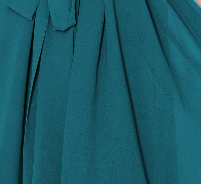 Dámské šifonové šaty v mořské barvě se zavazováním model 17388995 - numoco