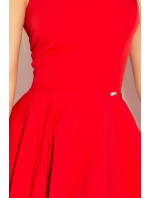 Červené šaty s výstrihom v tvare srdca model 4976175