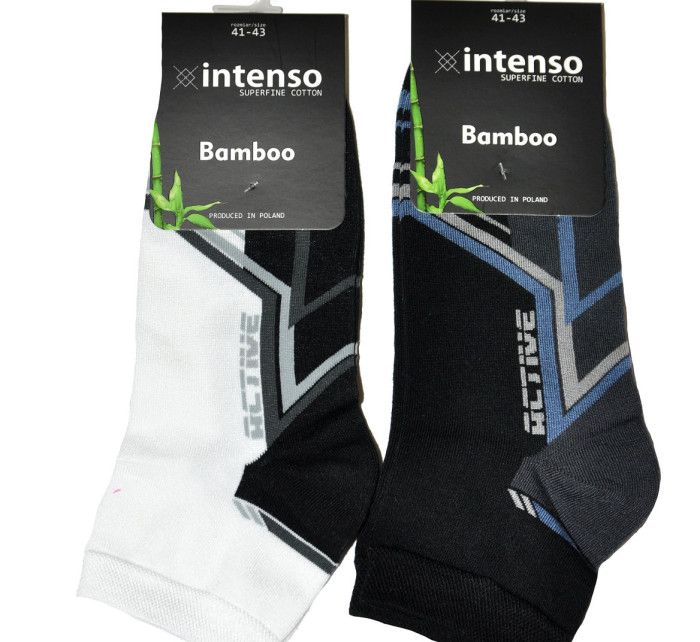 Pánské vzorované ponožky  Bamboo model 16125590 - Intenso