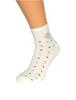 Dámske zimné ponožky Bratex Women Vzory, polofroté 051