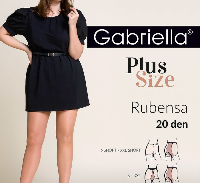Dámske pančuchové nohavice Gabriella Rubensa Plus Size 161 20 deň 7-XXXL