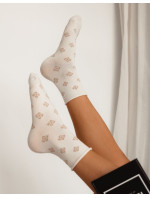 Dámské květované ponožky Milena 0200 Lurex 37-41