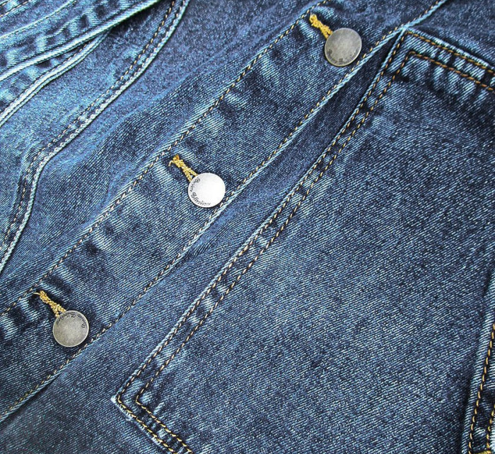 Modrá džínová sukně s páskem model 8829339