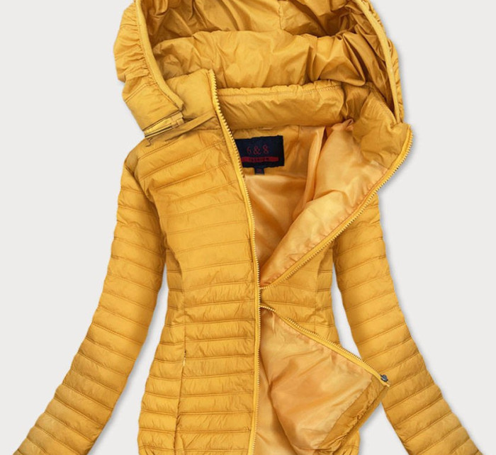 Tenká žlutá dámská prošívaná bunda model 16147261 - 6&8 Fashion