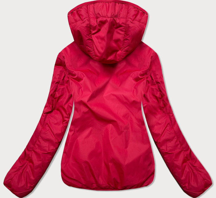 Krátká červená dámská bunda 2 v 1 (H1029-29)