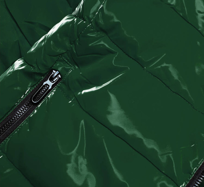 Zelená dámská bunda se podšívkou model 15893476 - SPEED.A