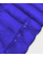 Krátka dámska prešívaná vesta v nevädzovej farbe (23077-184)